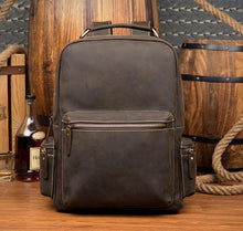 Load image into Gallery viewer, The Langley Backpack | Genuine Vintage Leather Backpack
