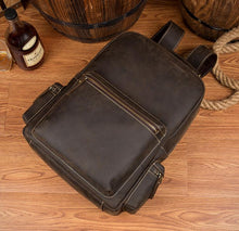 Load image into Gallery viewer, The Langley Backpack | Genuine Vintage Leather Backpack
