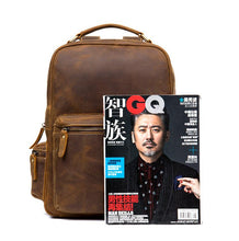 Load image into Gallery viewer, The Langley Backpack | Genuine Vintage Leather Backpack

