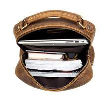 Load image into Gallery viewer, The Langley Backpack | Genuine Vintage Leather Backpack
