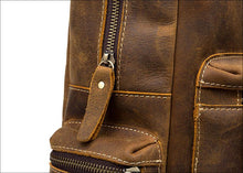 Load image into Gallery viewer, The Langley Backpack | Genuine Vintage Leather Backpack
