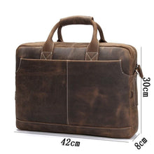 Load image into Gallery viewer, The Welch Briefcase | Vintage Leather Messenger Bag
