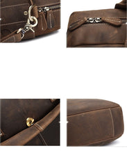 Load image into Gallery viewer, The Welch Briefcase | Vintage Leather Messenger Bag
