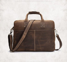 Load image into Gallery viewer, The Welch Briefcase | Vintage Leather Messenger Bag
