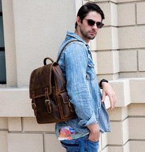 Load image into Gallery viewer, The Freja Backpack | Handcrafted Leather Backpack

