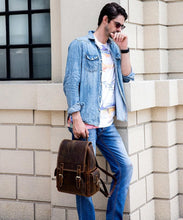 Load image into Gallery viewer, The Freja Backpack | Handcrafted Leather Backpack
