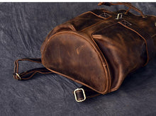 Load image into Gallery viewer, The Olaf Rucksack | Vintage Leather Travel Backpack
