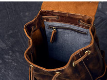 Load image into Gallery viewer, The Olaf Rucksack | Vintage Leather Travel Backpack
