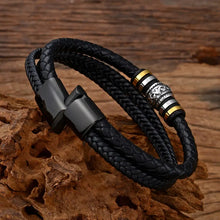 Load image into Gallery viewer, Braided Leather Bracelets for Men - Vegan leather - Imported
