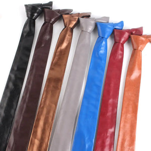 Polyurethane Leather Ties For Men - Vegan leather - Imported