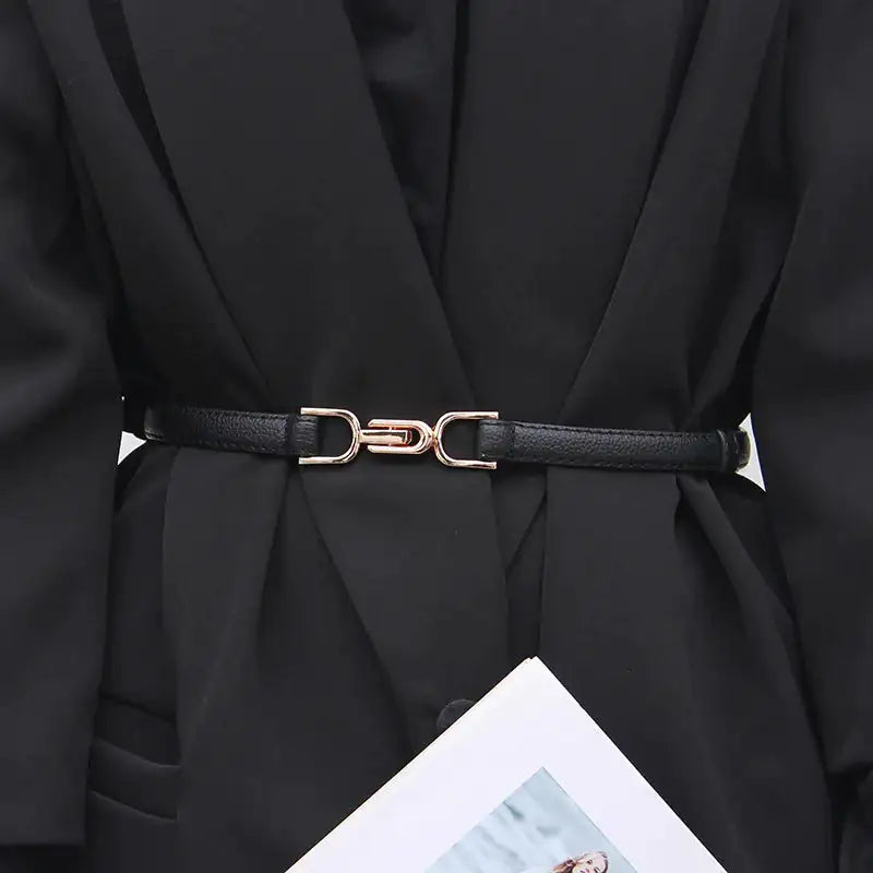 Adjustable Leather Dress Belt