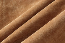 Load image into Gallery viewer, Soft brown sheepskin leather hide from REED, showcasing intricate texture and luxurious antique finish, ideal for crafting projects.
