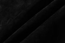 Load image into Gallery viewer, Luxurious black sheepskin leather hide by REED, 7 to 10 SF size, soft and durable with an antique finish for crafting.

