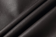 Load image into Gallery viewer, Close-up of genuine leather fabric in dark brown, showcasing texture and quality for REED Men&#39;s American Style Bomber Jacket.
