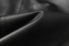 Load image into Gallery viewer, Luxurious black REED leather hide with soft, durable texture, ideal for crafting unique art pieces, featuring an antique finish.
