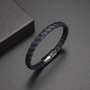 Classic Hand Woven Multi-Layered Leather Bracelet - Vegan leather - Imported