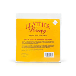 Leather Honey application cloth from Large Leather Care Kit for cleaning and conditioning leather goods.