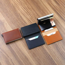 Load image into Gallery viewer, Credit Card Holder for Men Bank Cards Holders Leather - Vegan leather - Imported
