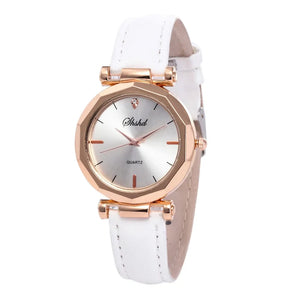 Reloj casual de cuero para mujer de moda - Cuero vegano - Importado