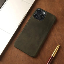 Load image into Gallery viewer, Genuine Leather iPhone Case Vintage Aesthetic - Vegan leather - Imported
