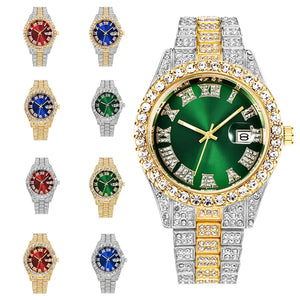 Reloj de pulsera romano de diamantes