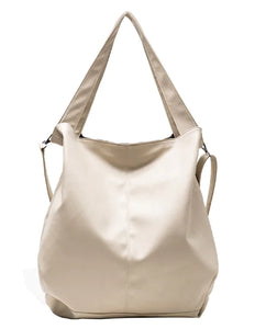 Bolso de hombro retro de lujo: Tote casual de cuero PU - Cuero vegano - Importado