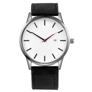 Leather Quartz Watch - Vegan leather - Imported