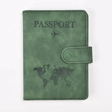 Load image into Gallery viewer, PU Leather Passport and Card Holder - Vegan leather - Imported
