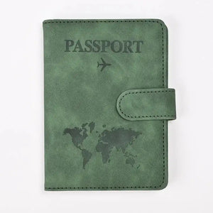 PU Leather Passport and Card Holder - Vegan leather - Imported