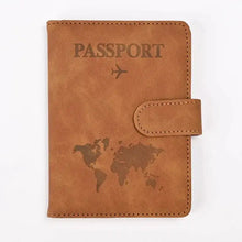 Load image into Gallery viewer, PU Leather Passport and Card Holder - Vegan leather - Imported
