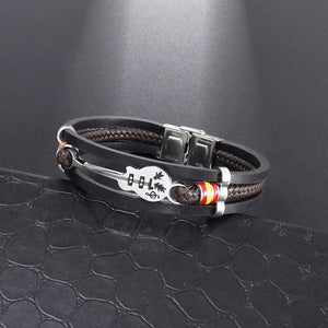 Classic Hand Woven Multi-Layered Leather Bracelet - Vegan leather - Imported