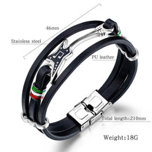 Load image into Gallery viewer, Casual Braided Leather Bracelets - Vegan leather - Imported
