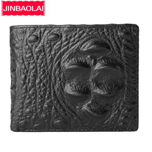 Load image into Gallery viewer, Men Genuine Cow Leather Wallets Crocodile Skin Money Clip Fashion Purses Coin Pocket Short Top Quality Male Wallets
