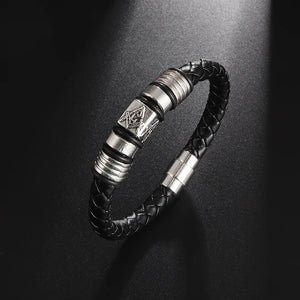 Classic Hand Woven Multi-Layered Leather Bracelet - Vegan leather - Imported