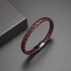 Classic Hand Woven Multi-Layered Leather Bracelet - Vegan leather - Imported