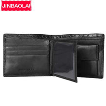 Charger l&#39;image dans la galerie, Men Genuine Cow Leather Wallets Crocodile Skin Money Clip Fashion Purses Coin Pocket Short Top Quality Male Wallets
