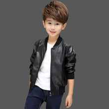 Load image into Gallery viewer, Boy&#39;s Leather and Fur Jacket - Vegan leather - Imported
