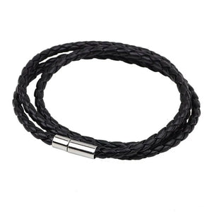 Pulsera de cuero trenzado de PU de moda colorida - Cuero vegano - Importado