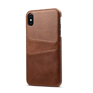 Couverture arrière de téléphone en cuir de luxe - Cuir végétalien - Importé