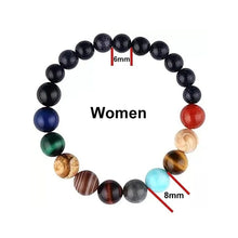 Load image into Gallery viewer, Eight Planets Natural Stone Bracelet
