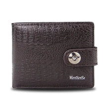 Cargar imagen en el visor de la galería, Men&#39;s Retro Woven Pattern Leather Wallet
