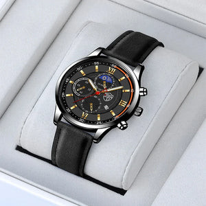 Men's Casual Leather Watch