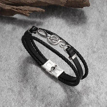 Load image into Gallery viewer, Classic Hand Woven Multi-Layered Leather Bracelet - Vegan leather - Imported
