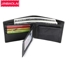 Charger l&#39;image dans la galerie, Men Genuine Cow Leather Wallets Crocodile Skin Money Clip Fashion Purses Coin Pocket Short Top Quality Male Wallets
