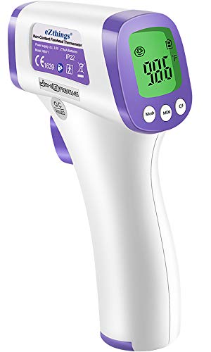 Deco Essentials Wall Mounted Non-Contact Infrared Thermometer, Instant 1 Second Readouts for High Traffic Areas, Businesses, and Workplaces