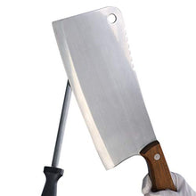 Cargar imagen en el visor de la galería, eZthings Heavy Duty Professional Cutting Cleavers - Razor Sharp with Edge Retention, Stain-Corrosion Resistant for Home Kitchen and Commercial Cookware Restaurant Knives
