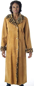 REED Women's Sheepskin Shearling Full-Length Coat - Imported