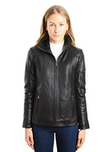 Load image into Gallery viewer, REED EST. 1950 Women&#39;s Jacket Genuine Lambskin Leather Stand UP Collar Winners Coat - Imported
