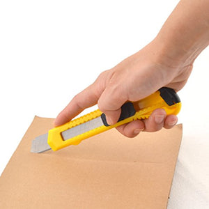 eZthings Heavy Duty 9mm Snap Off Blades Box Cutters Set for Cutting Materials: Wallpaper, Vinyl, Leather, Shrink-wrap