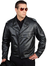 Cargar imagen en el visor de la galería, Men&#39;s Police Leather Jacket - Patrol Officers Uniform | Reed Sports Wear
